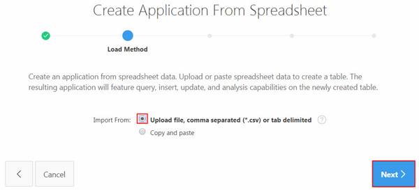 Create an Application From Spreadsheet: Load Method