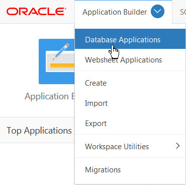 Click Database Applications.