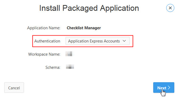 Install Packaged Application - Step 1