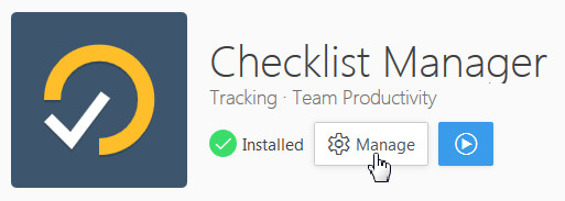Checklist Manager details page
