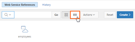 Clicking the View Report icon