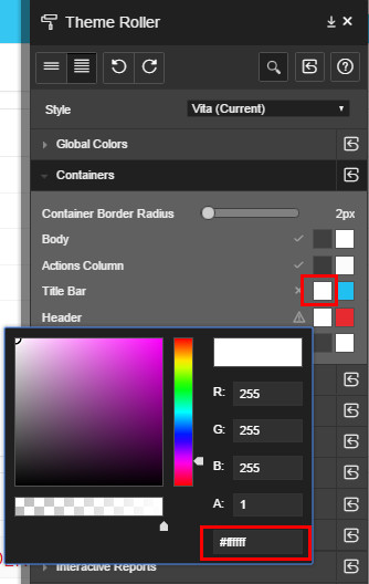Updating the Foreground Color of the  Title Bar