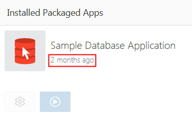 Installed Packaged Apps
