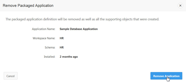 Remove Packaged Application