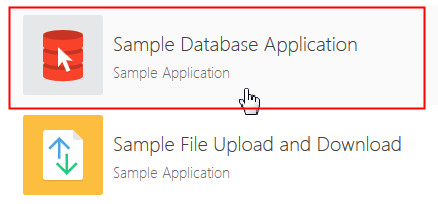 Packaged Apps Gallery - Sample Database Application