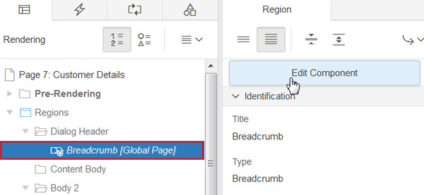 Rendering tab and Region Property Editor for Page 7